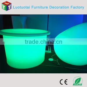 Round Led Bar Table for Cafeshop /garden/home/hotel/restaurant 16 Color Change thumbnail-3