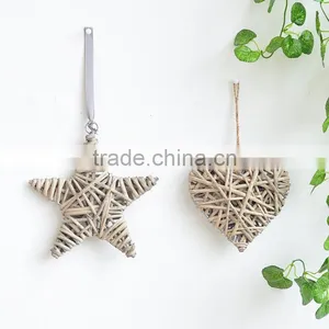 European Garden Creative Personality Wicker Bar Pendant Home Furnishing Retro Wall Mural Wall Decorations thumbnail-2