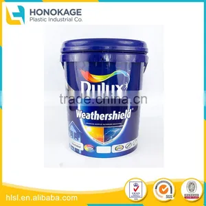 25L Custom IML Design Mass Production for Plastic Paint Bucket, Plastic Paint Pail With Lid and Handle thumbnail-1