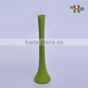 60cm Tall Colored Single Flower Glass Vase, Handblown Thin Office Table Use Flower Fork thumbnail-1