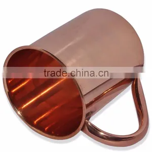 16 oz Solid Copper Moscow Mule MUGS 100% SOLID COPPER MULE MUGS SOLID COPPER MUGS MANUFACTURER INDIA thumbnail-1