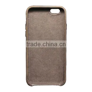 Upscale Full Real Leather Edging Conservation Phone Case, Multifunction Back Cover With Card Slot For IPhone6 thumbnail-2