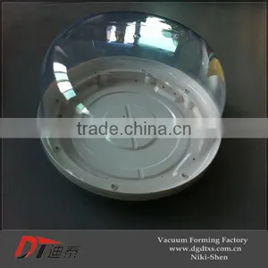 Large Plastic Circle Plate and Transparent Cover by Vacuum Forming thumbnail-1