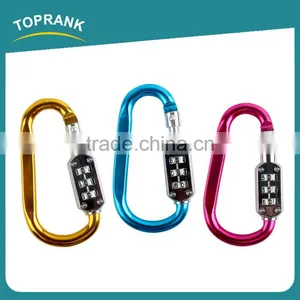 Toprank Manufacturers Selling Zinc Alloy Carabiner Key Chain Lock Type D Mountain Climbing Hook With Safety Automatic Lock thumbnail-1