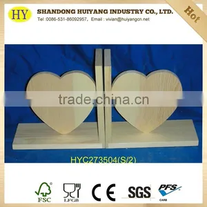 Hot Sale Custom Unfinished Wood Book End Stand thumbnail-2