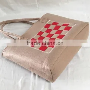 New Promotional Women Shoulder Handmade Felt Bag thumbnail-5