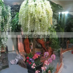 SJ201710041 China Manufacturer Artificial Mini Pudding Flower Blossom Tree Indoor thumbnail-1