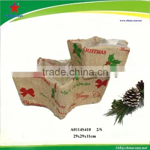 Star Shaped Jute Storage Basket thumbnail-1