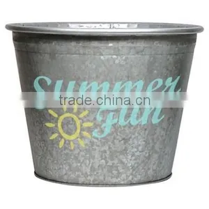 Small Garden Decorative Metal Gift Bucket thumbnail-1