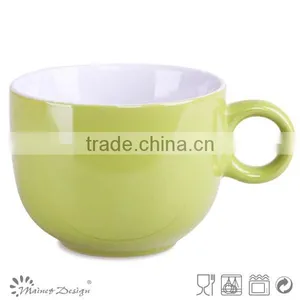 Two Tone Colorful Ceramic Rice Bowl thumbnail-1
