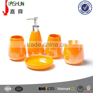 Colorful Pearl Glaze Bathroom Accessories Sets thumbnail-2