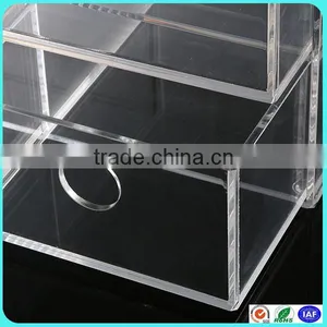 HIGH Quality and Custom Clear Acrylic Jewelry Box With Drawer thumbnail-6