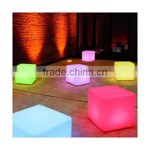 Plastic Shell & Rechargeable Fashion Colorful LED Cube thumbnail-1