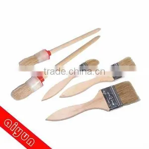 5pcs Round Paint Brush Set Paint Roller Kids Pig Hair Pure Bristles thumbnail-1