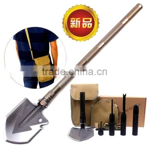 Multifunctional Stainless Steel Survival Tactical Sappers Shovel, Outdoor Camping Shovel thumbnail-2