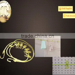 The Green Elastic Clothes Line With Clips thumbnail-1