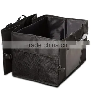 Storage Organizer Bin With Pockets - Portable Cargo Carrier Caddy for Car Truck SUV Van, 21 x 15 x 10 Folding Bag thumbnail-2
