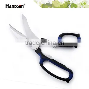 9" TPR Soft Grip Handle Durable Blade Functional Kitchen Scissors thumbnail-2