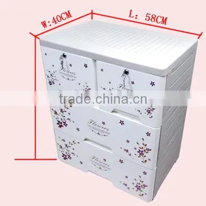 Printing Flower Mini Plastic Storage Drawers thumbnail-3