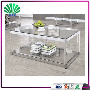 Modern Indoor Acrylic Coffee Table Clear Plexiglass Tea Table Coffee Table Design thumbnail-1