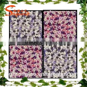 Songtao Supplier Party Decorative Artificial Flowers Wall New Design Customized Wedding Artificial Flower Wall thumbnail-2
