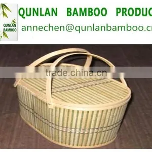 Natural Color Vbamboo Waste Basket thumbnail-2