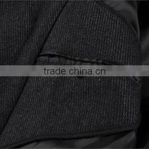 Newest Style Men's Woollen Coat Wool Polyester Fabric thumbnail-2