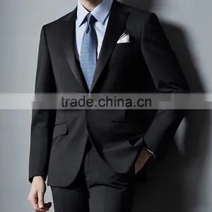 2015 Classic Style Bulk Wholesale Men's Wedding Suits Black Suit & Uniform for Business & Party thumbnail-6