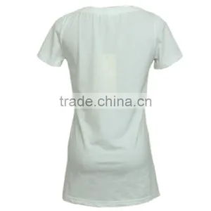 Cotton/spandex Cute Short Sleeve Knitting Garment With Print for Young Lady thumbnail-3