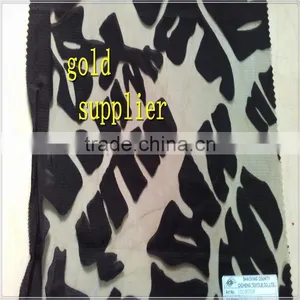 Guipure Lace Fabric New Arts Cheap Ivory Burn Out Print Lace Design Big Stock Greige thumbnail-2
