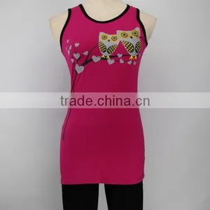 China Sex 2016 Summer 95%cotton5%spandex Sleeveless OEM Vest thumbnail-1