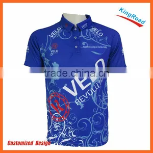 Wholesale Best Quality Men Dye Sublimation Dri Fit Polo Shirts With Any Color Printed thumbnail-1