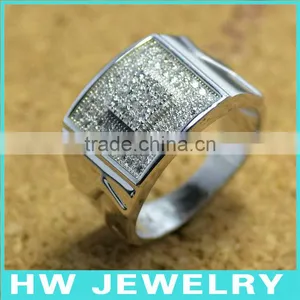 Copper or Brass Micro Pave CZ Ring Made in Chinese Jewelry Factory thumbnail-1