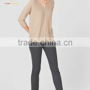 Custom Design Cashmere Ladies Sweaters Online Women Knitwear thumbnail-4
