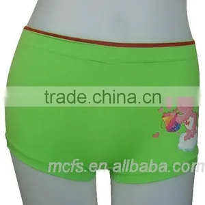 Green Cartoon Printing Women Boxers Underwear Seamless Ladie's Boxer Shorts Panty thumbnail-3
