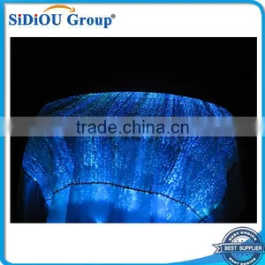 Lighted up Fancy Wedding Table Cloths thumbnail-1