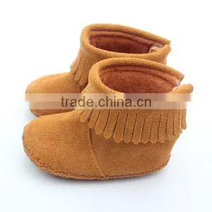 Mix 4 Colours Suede Leather Kids Boots Wholesale thumbnail-5