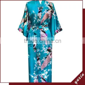 Satin Robe Bath Robe Custom Made Japan Kimono Robe 0609026 thumbnail-1