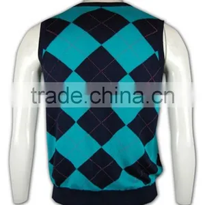 ISO9001/BSCI Manufature New Design Custom Acrylic Sweater Vest thumbnail-4