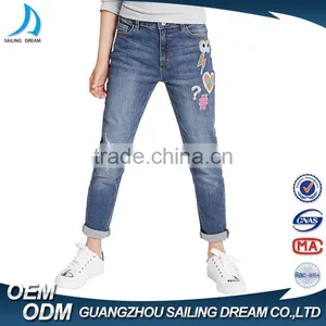 2017 Hot New Product Pure Denim Skinny Children New Style Fashion Girls Jeans for Wholesale thumbnail-1