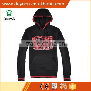 Customn Hot Sale Men's Fashion CVC Fleece Hoody thumbnail-1