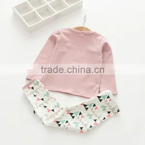 Casual Style Soft Printing Two Pieces Set Cotton Girl Pajamas thumbnail-5