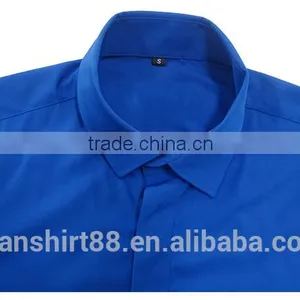 100% Factory Custom Slim Fit Cotton Men Shirt thumbnail-3