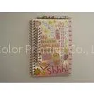 Customized 350g White Card 4c Print Cover Spiral Notebook Stationery Sets With Two Shape thumbnail-1