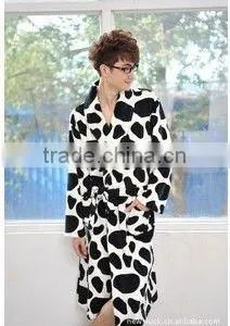 100% Soft Coral Fleece Bathrobe thumbnail-1