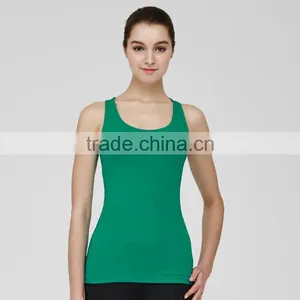 Green Fitness Gym Vest Lightweight Racerback Spaghetti Strap Cami Yoga Tank Top Women thumbnail-5