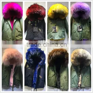 Guangzhou MeiFng 2017 New Style Mulity Color Fur Coat Women Winter Fur Coats thumbnail-1