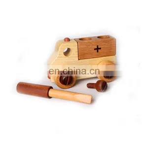 Nature Wooden Montessori Material Educational Toys Trucks And Cars For Kids thumbnail-3
