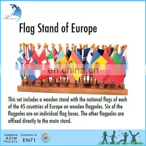 Chilren Early Learning Montessori Chinese Cheap Flags Game Play Flag Europe Flag thumbnail-2
