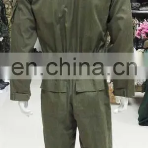 Hot Selling Olive Green 100% Cotton Professional Safety Coverall Workwear thumbnail-5